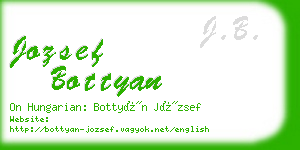 jozsef bottyan business card